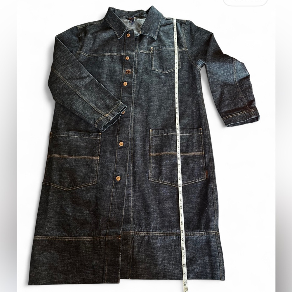 Black GSL Denim Jeans Coat - Picture 2 of 10